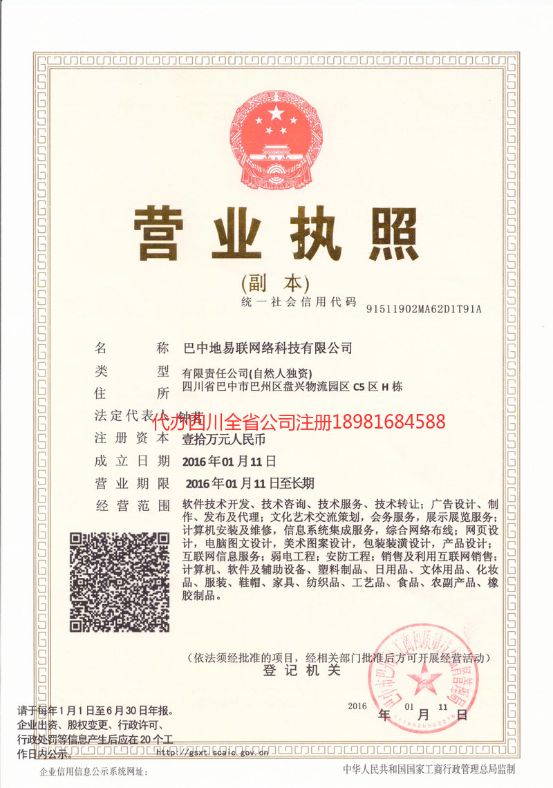 荆州荆州地易联网络科技有限公司